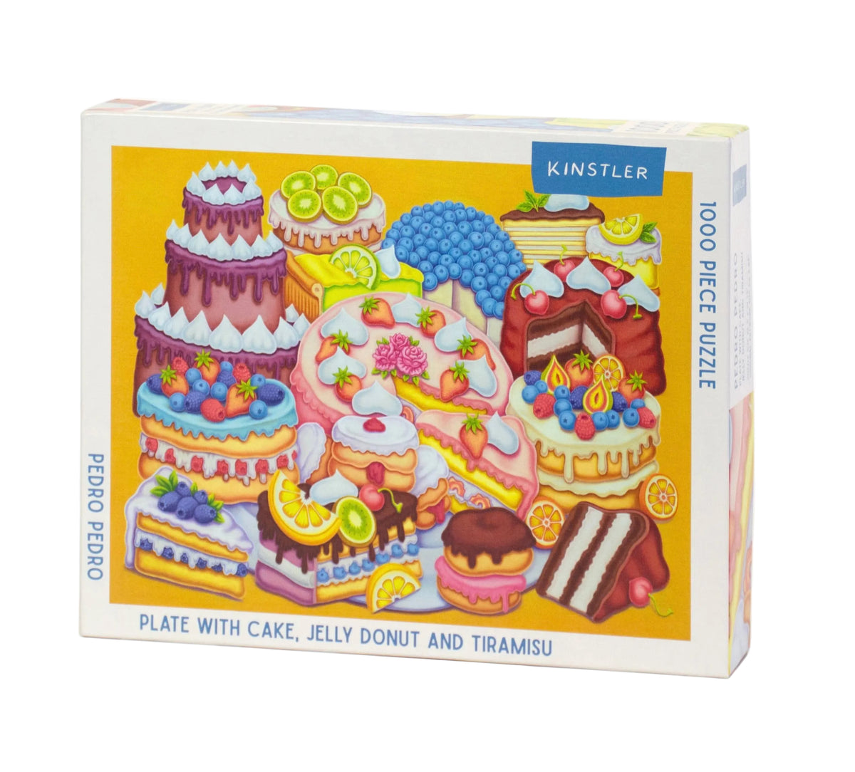 Plate with Cake, Jelly Donut, and Tiramisu Puzzle