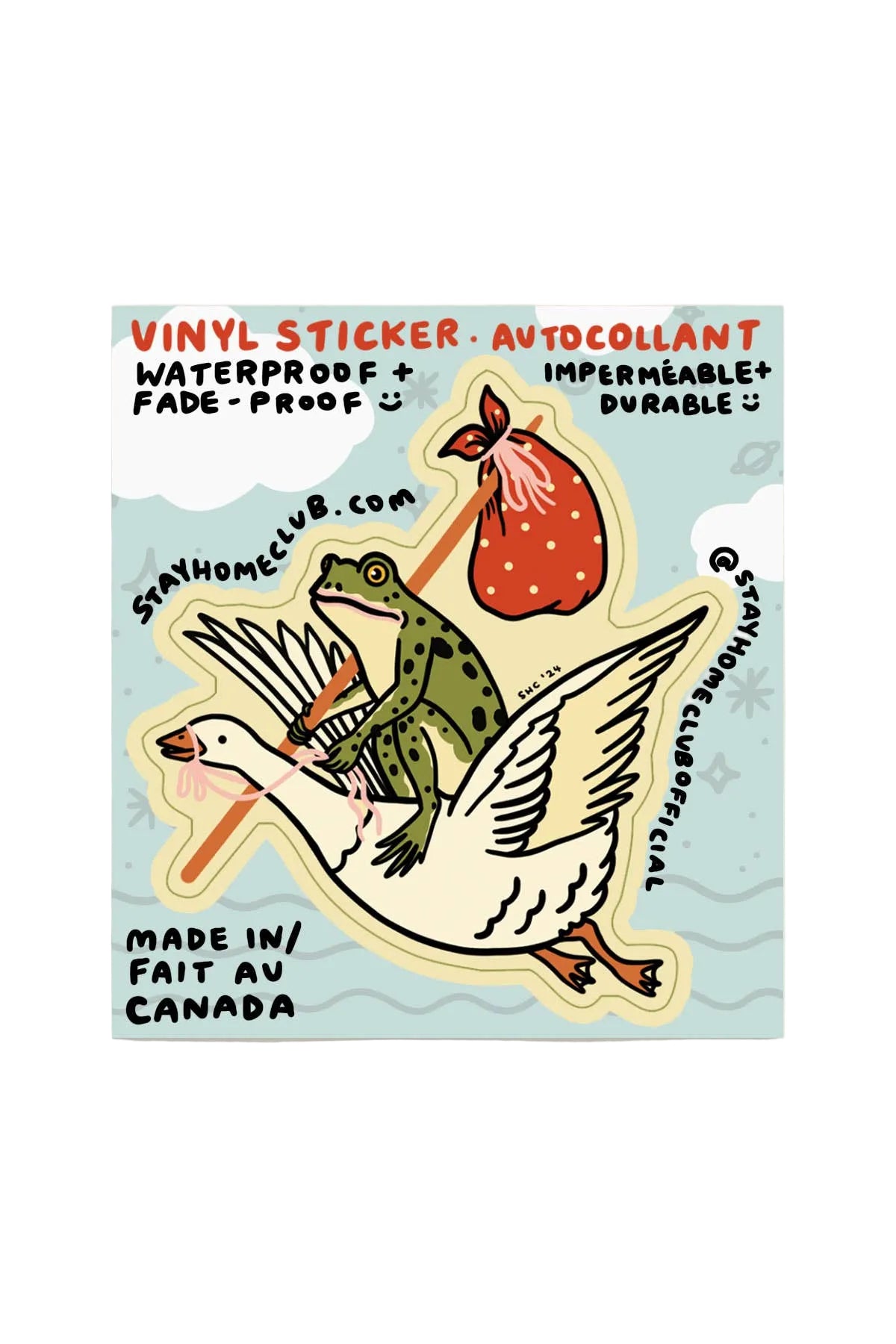 Goose Ride Sticker | Waterproof Vinyl Sticker