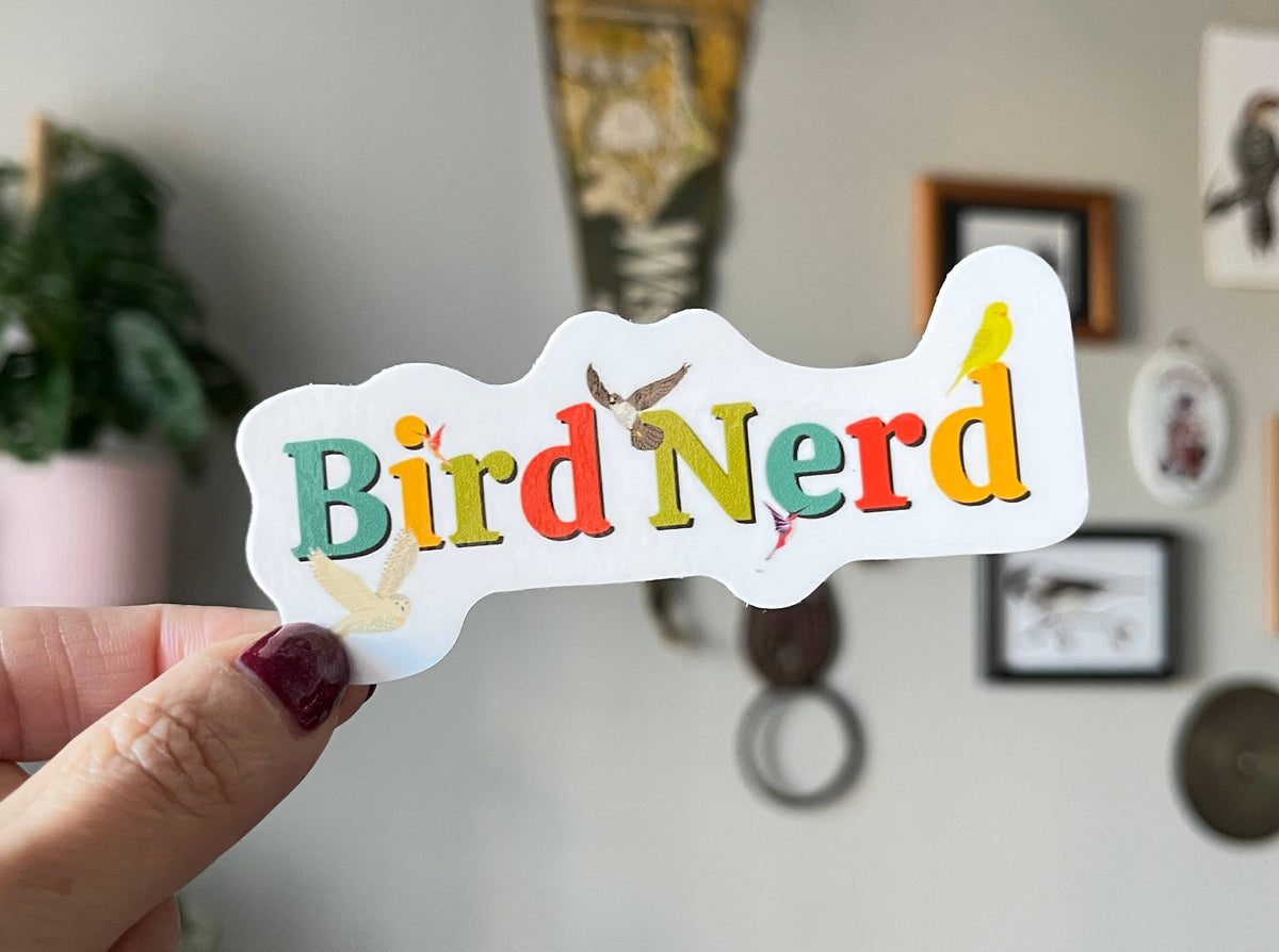 Bird Nerd sticker