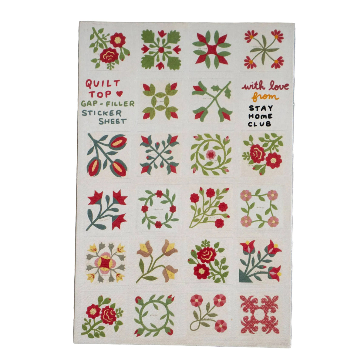 Quilt Top Gap Filler Sticker Sheet