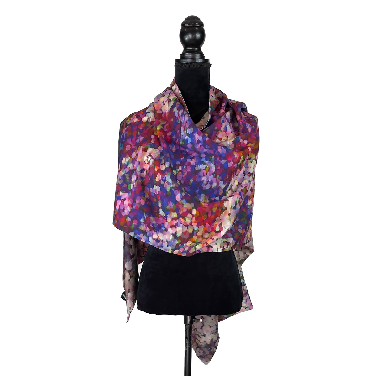 Silk Art Scarves Merino Silk Pissarro Pink