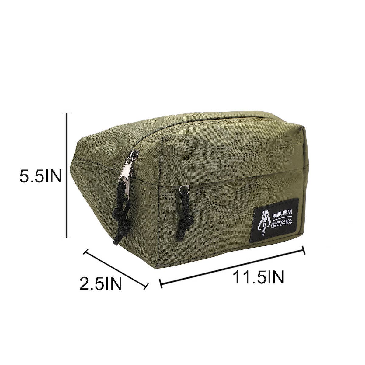 Star Wars The Mandalorian Crest 11.5” Olive Fanny Pack