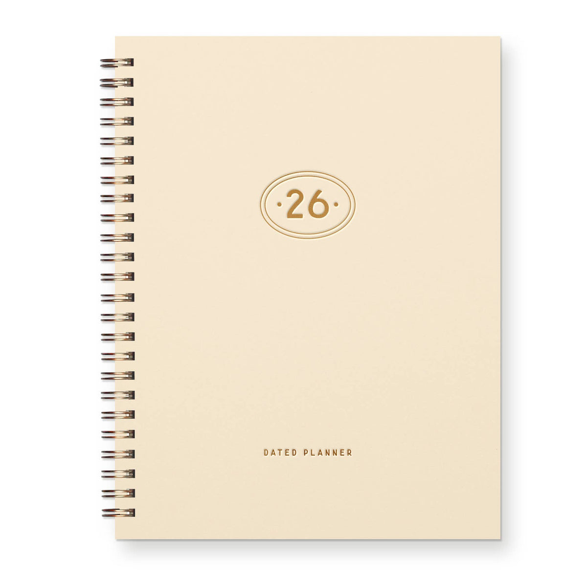2026 Gold Plated Dated Planner : Calendar Year