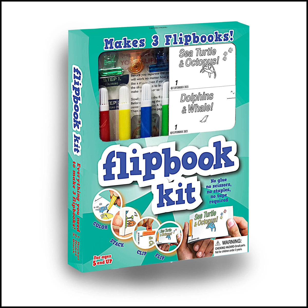 Ocean Life DIY Animation Flip Book Kit