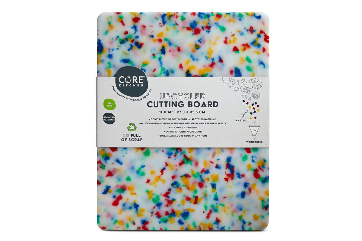 Recycled Plastic Cutting Board - Medium Confetti