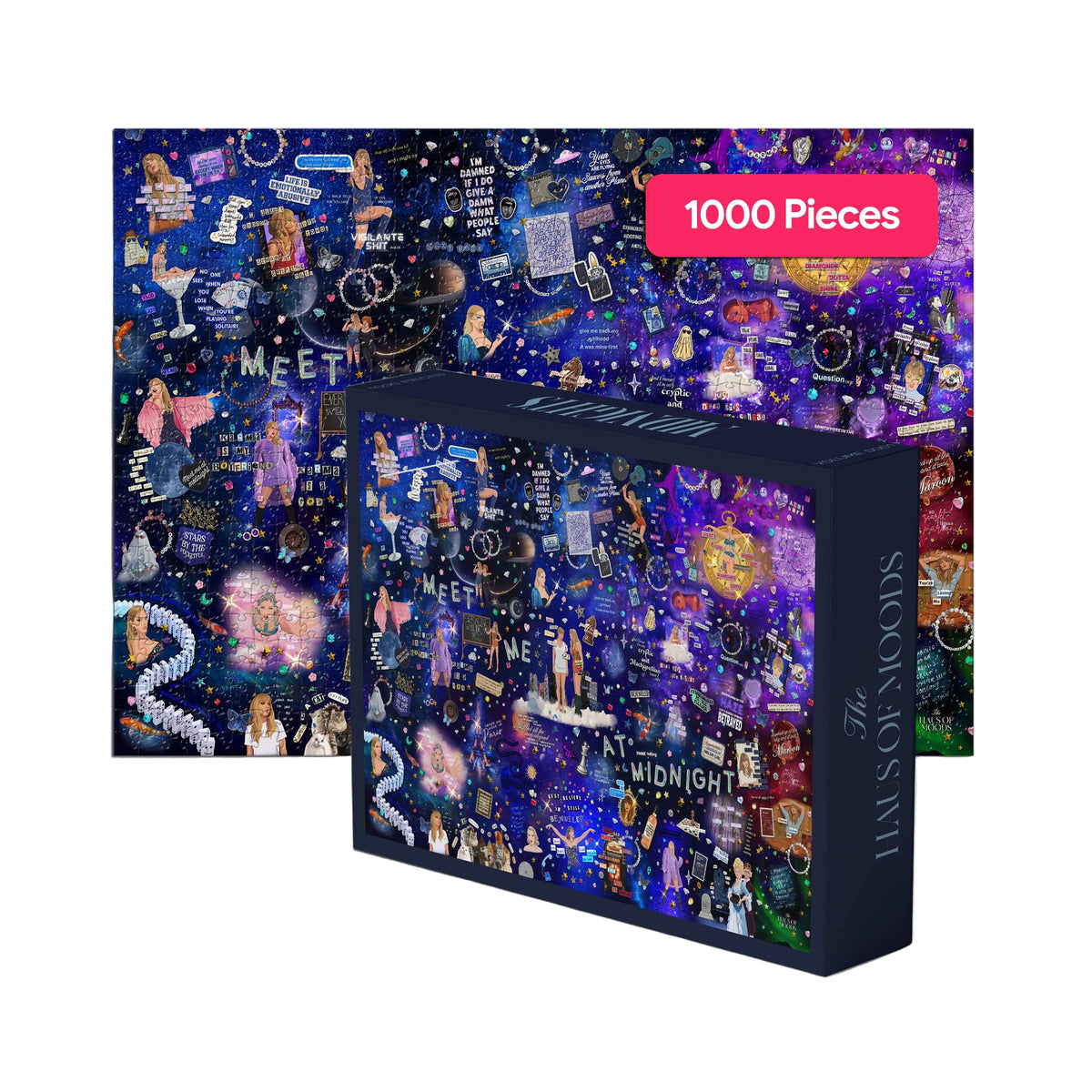 Midnights Era Lyrics & Easter Eggs Jigsaw Puzzle©