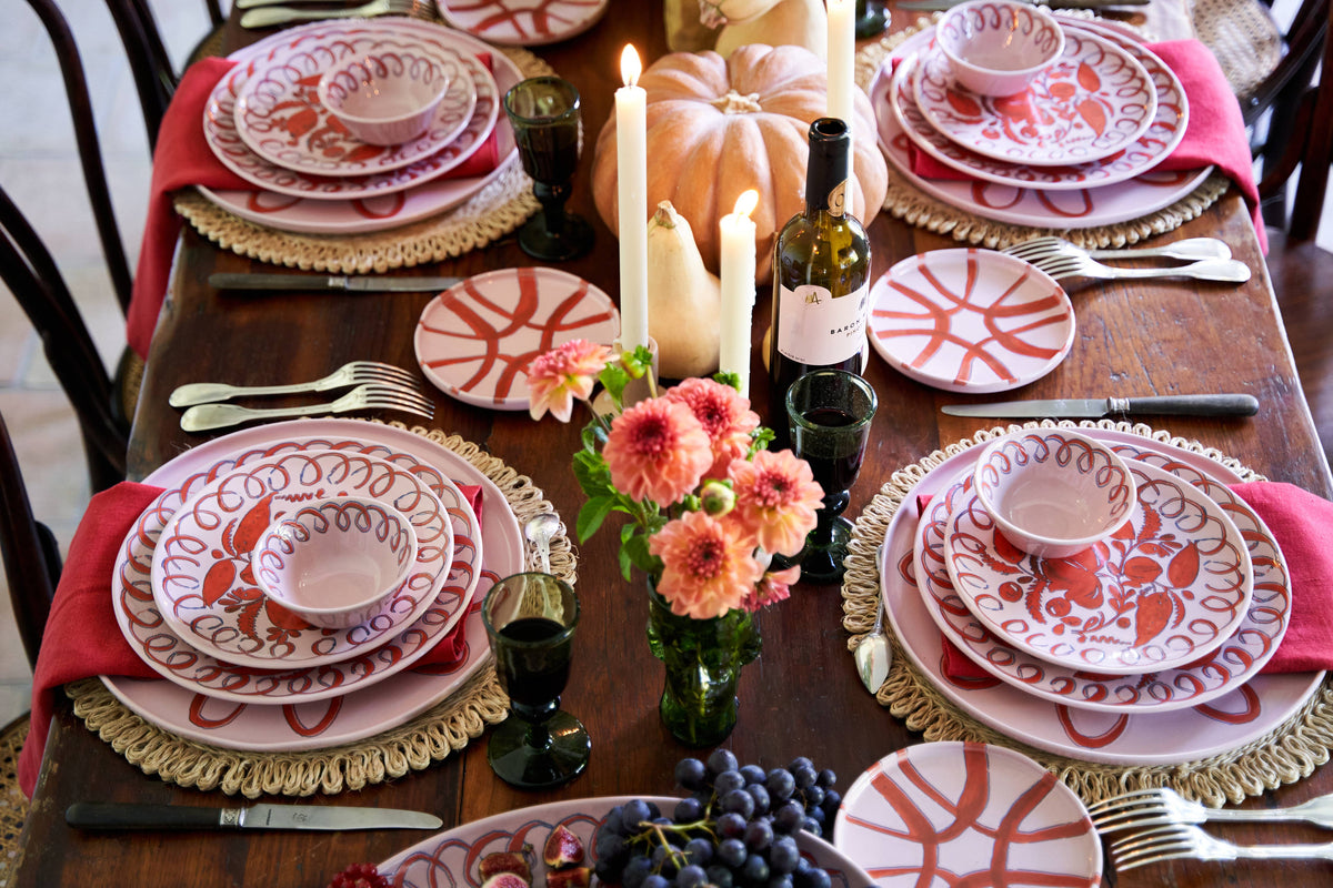 Amalfi Dinner Plate Pink - 10.6" Diameter