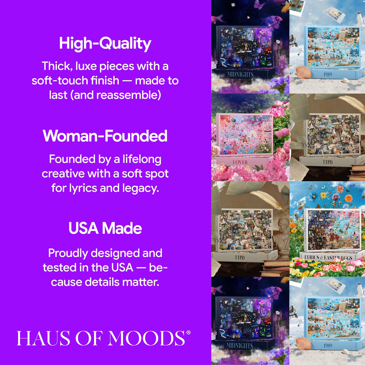 Midnights Era Lyrics & Easter Eggs Jigsaw Puzzle©