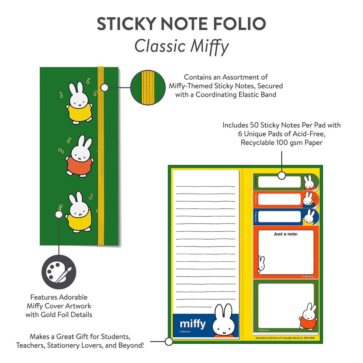 Classic Miffy Sticky Note Folio