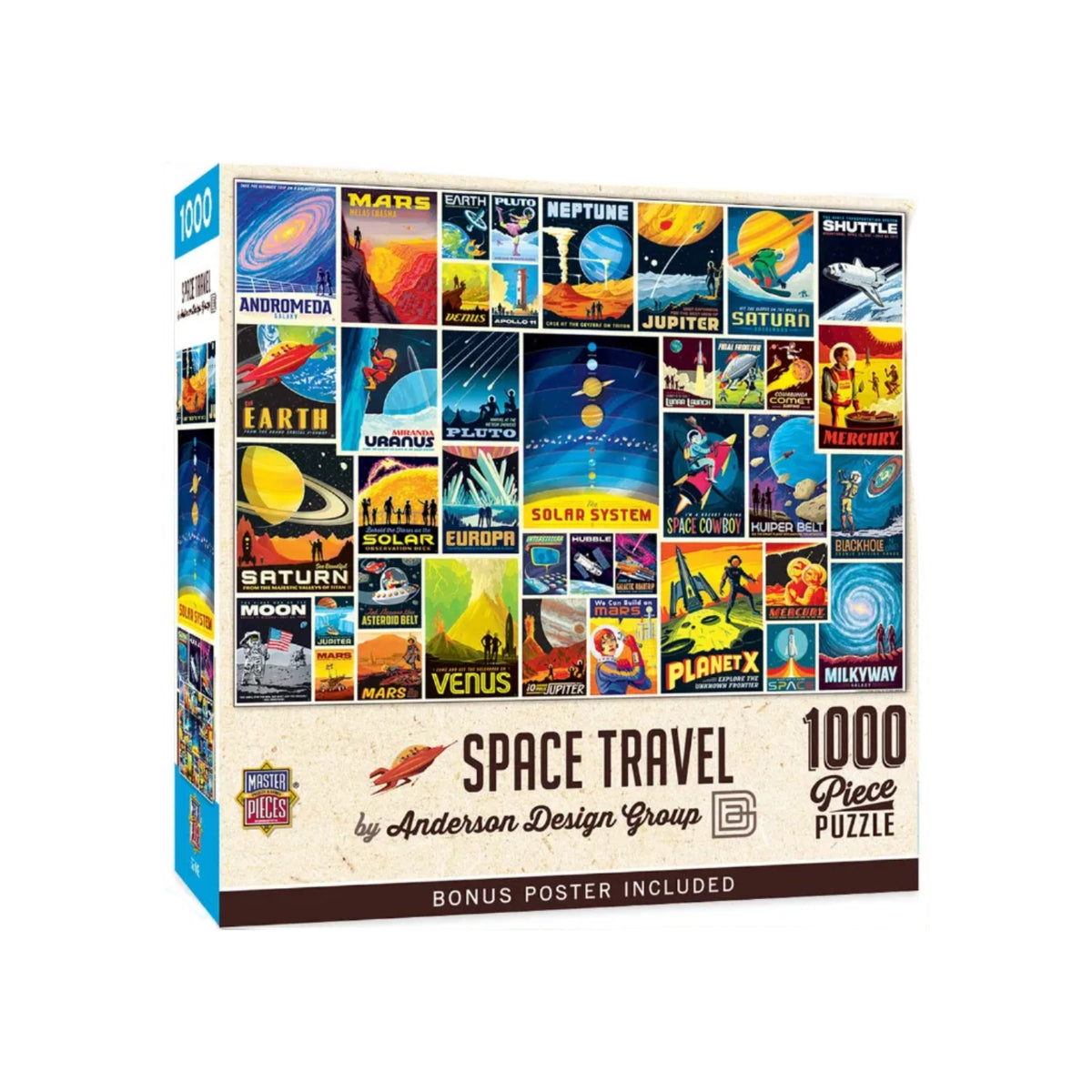 Space Travel - Vintage Posters - 1000 Piece Jigsaw Puzzle