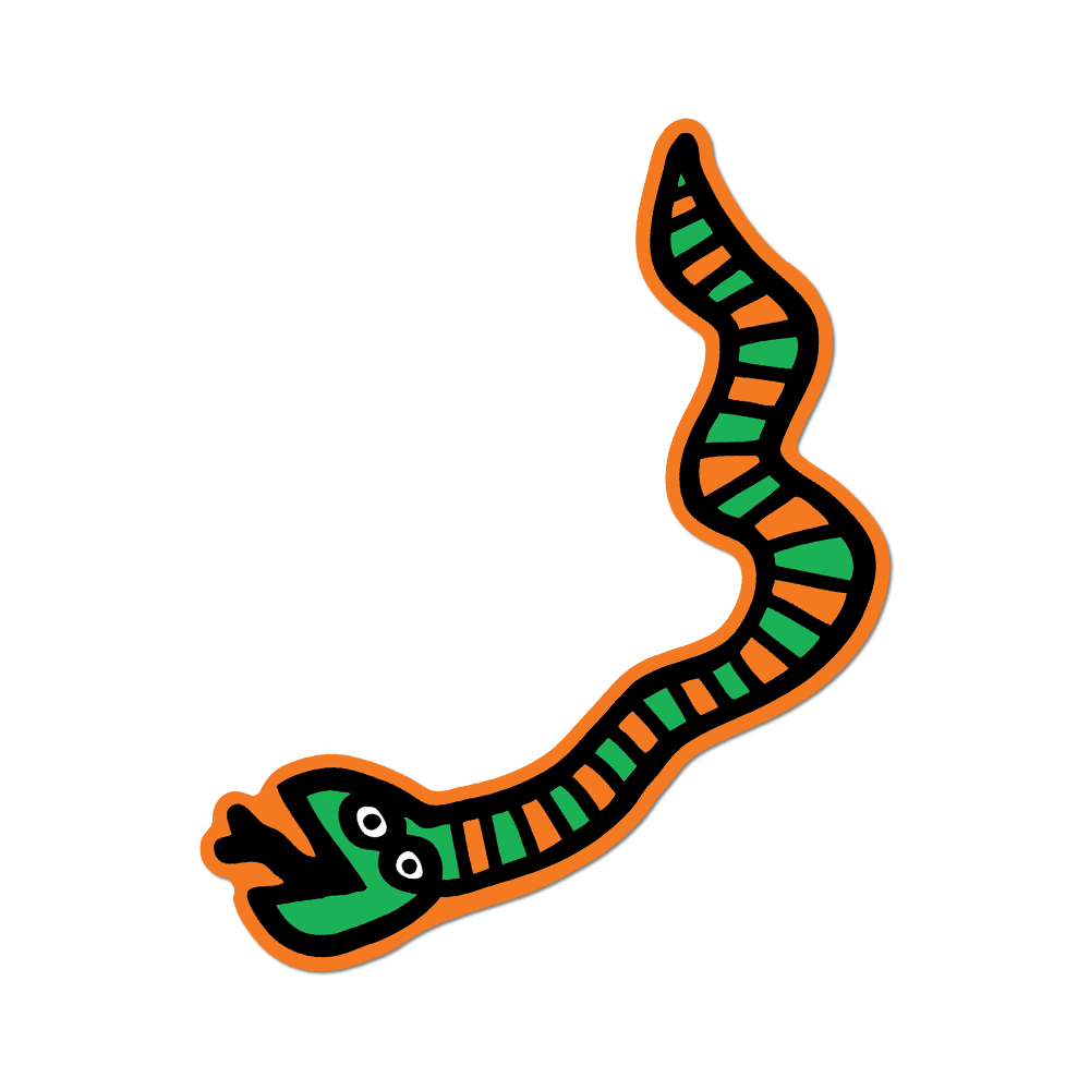 Big Pop Shop Snake by Keith Haring Sticker