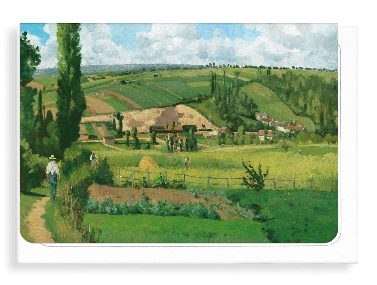 Landscape at Les Patis, Pontoise (1868): Individual Card