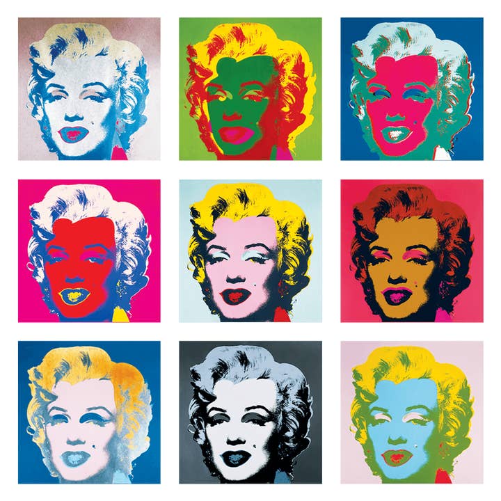 Warhol's Marilyn Monroe Sticker Sheet