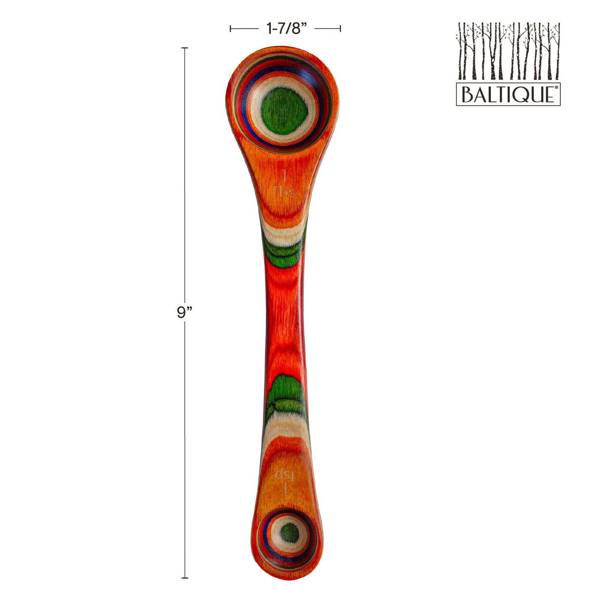 Baltique® Marrakesh Colorful Wooden 2-in-1 Measuring Spoon