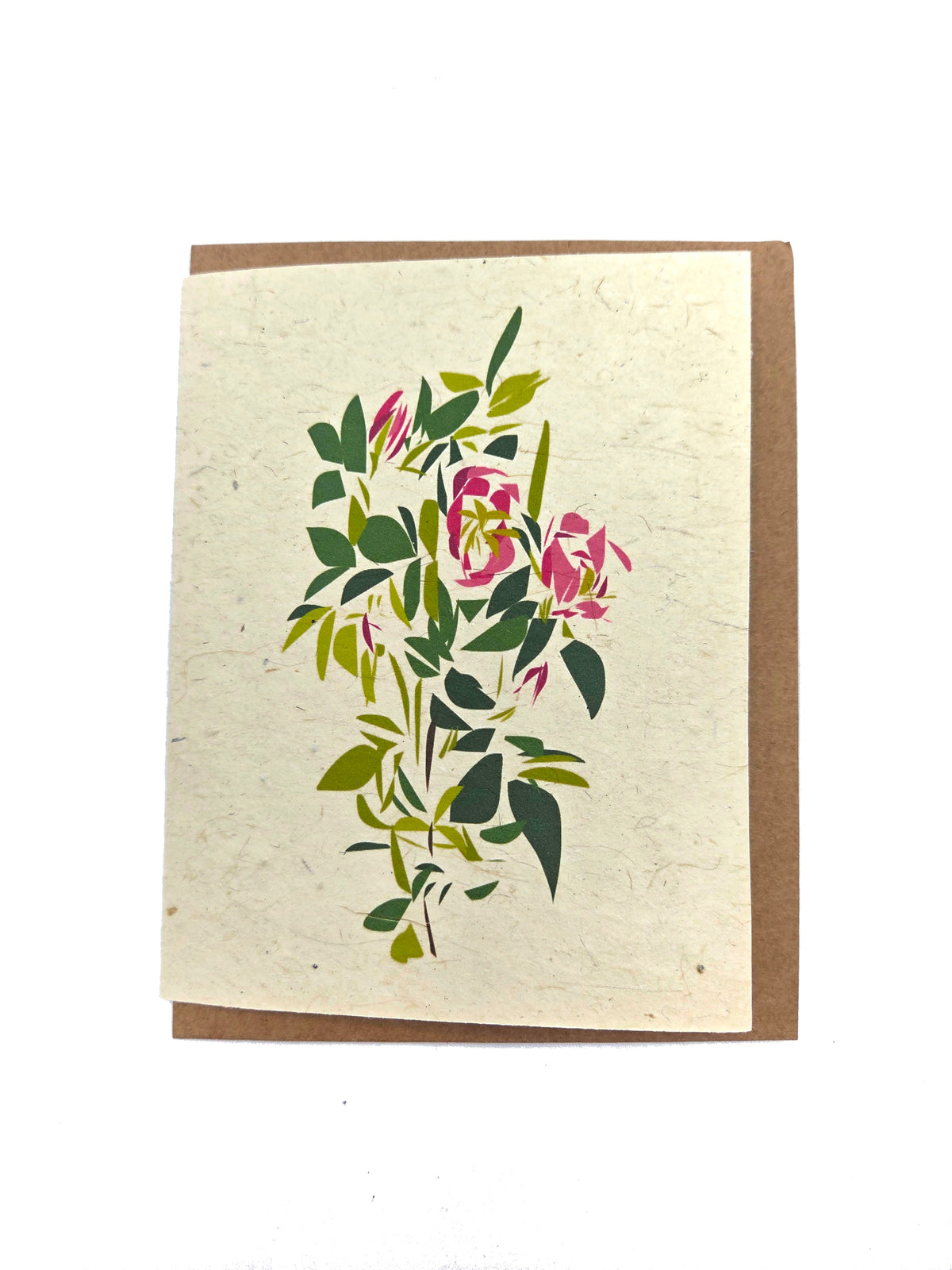 Abstract Pink Floral Plantable Seed Card