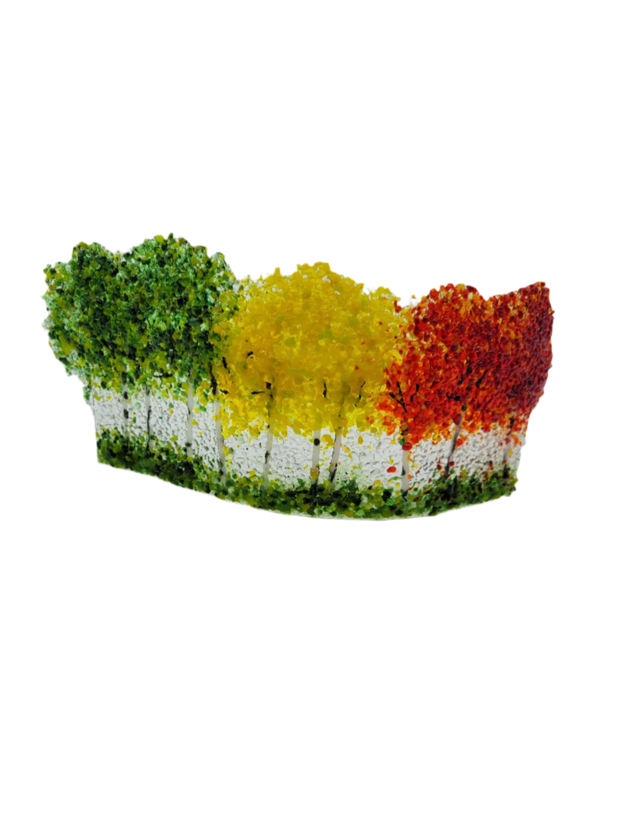 Green, Yellow &amp; Red Aspen Curve Free Standing