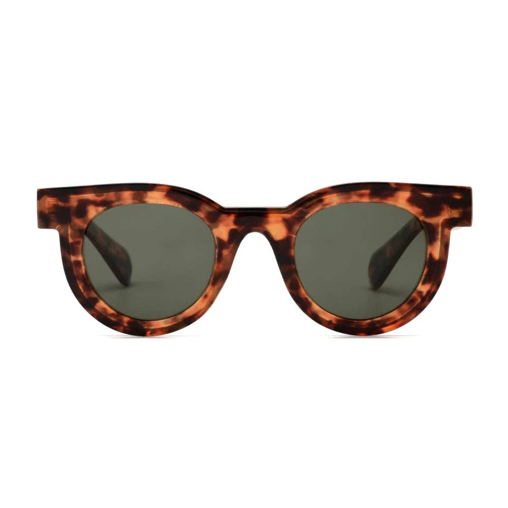 MILO | Polarized Sunglasses | Tortoise / Green Lens