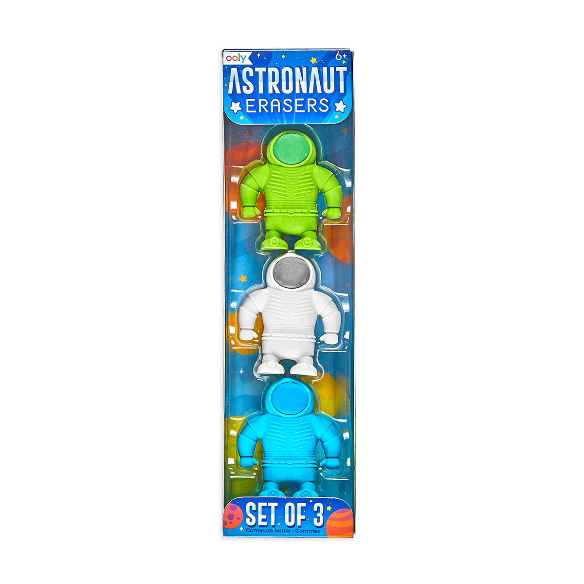 Astronaut Erasers (Set of 3)