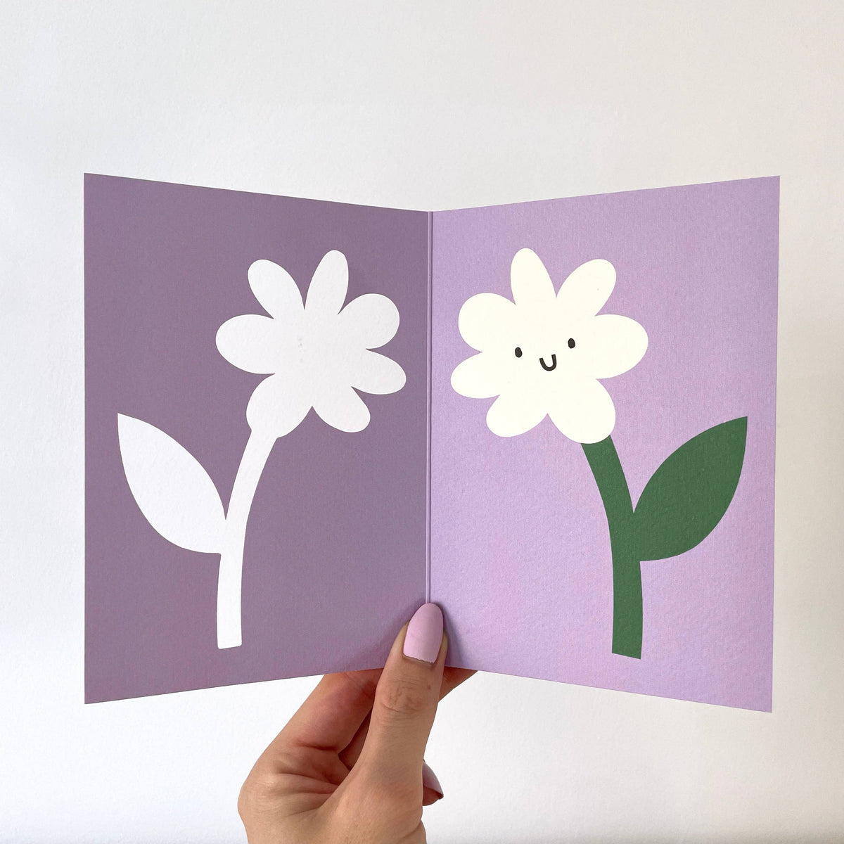 Flower Card - Die Cut Cards