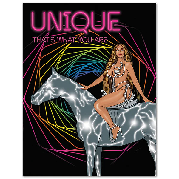 Unique That's What You Are Birthday Card