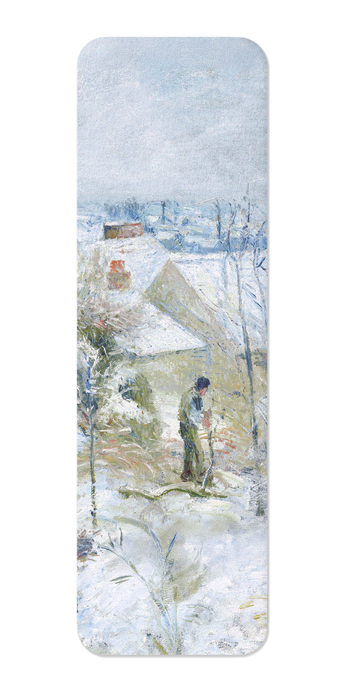 RABBIT WARREN AT PONTOISE, SNOW (1879): Painting Bookmark