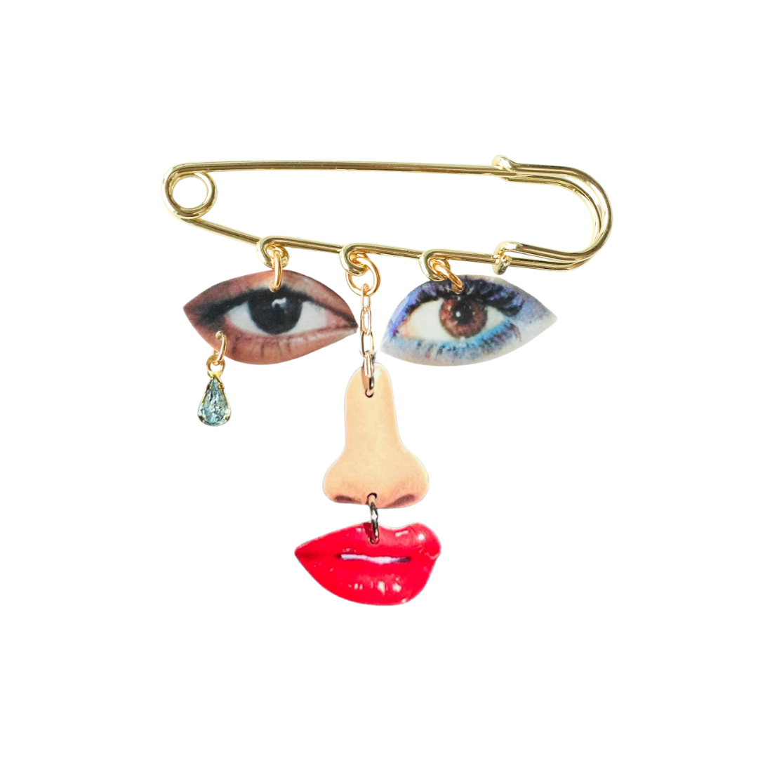 Silly me brooch