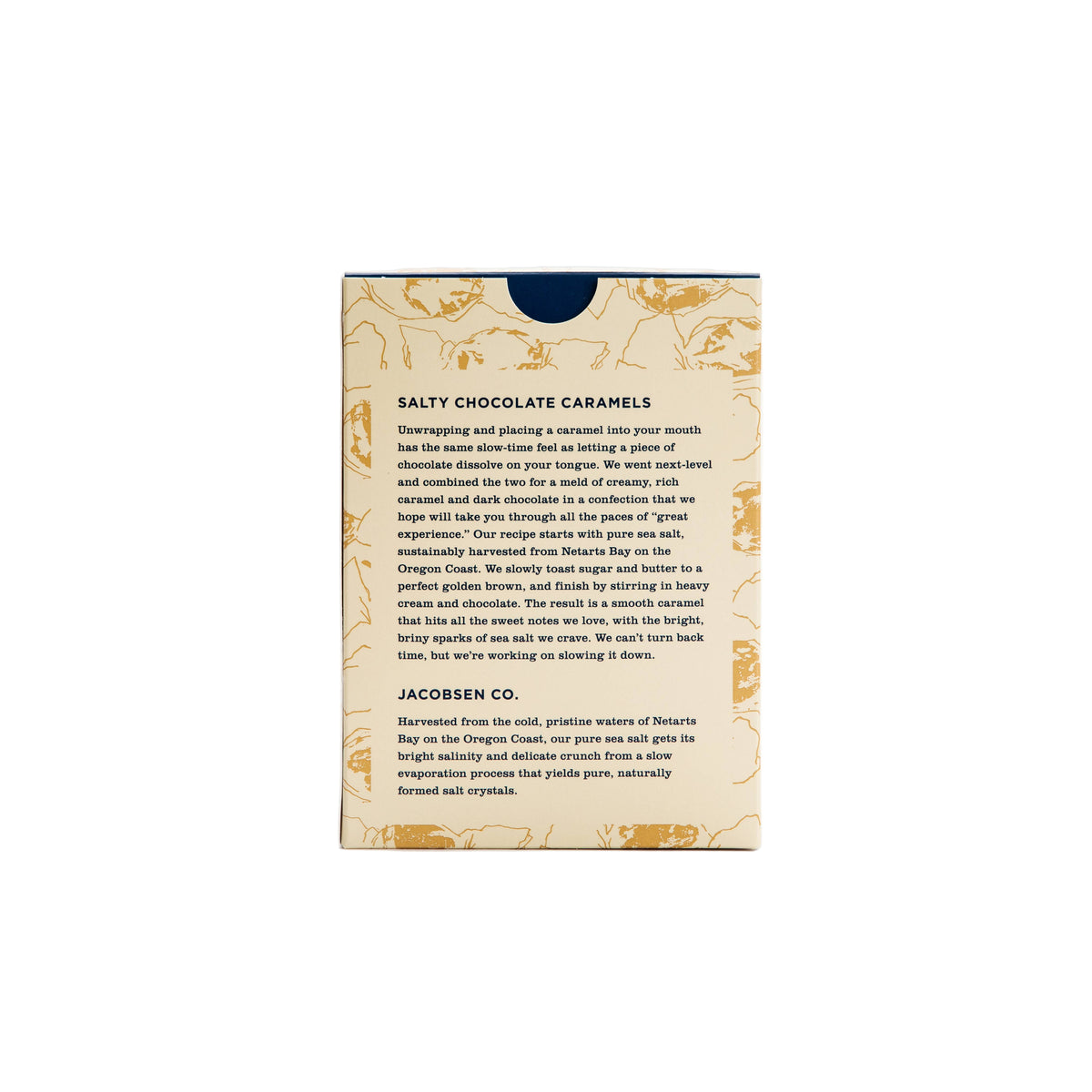 Product packaging with text on a white background
