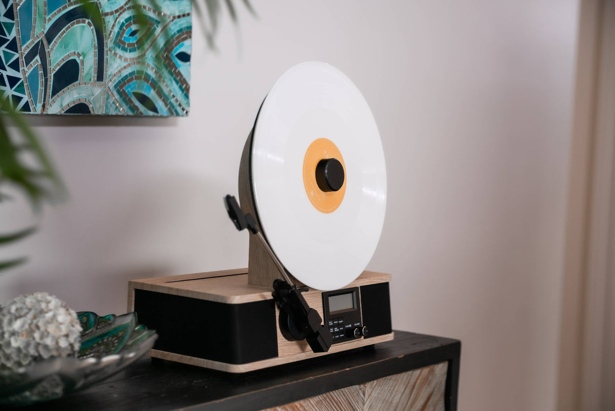 Fuse Wrap Vertical Record Player with Bluetooth