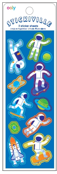 Stickiville Stickers: Astronauts - Skinny (2 Sheets)