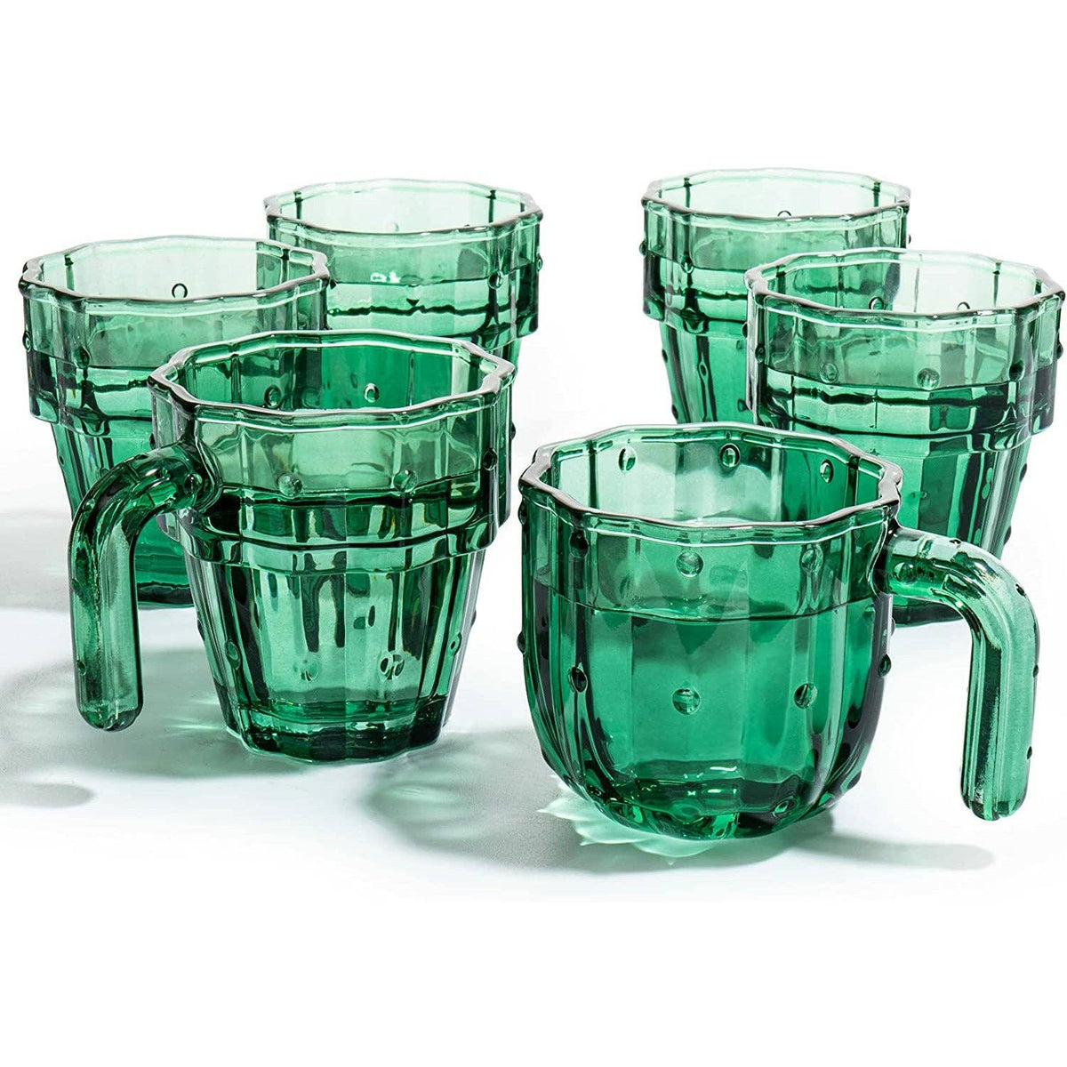 Cactus Stackable Set of 6 Glasses
