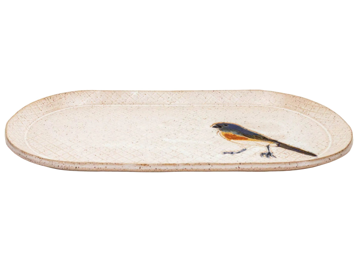 Bluebird Stoneware Platter