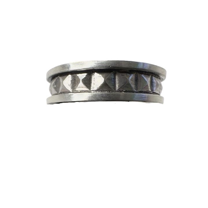 Studded Band SS Ring