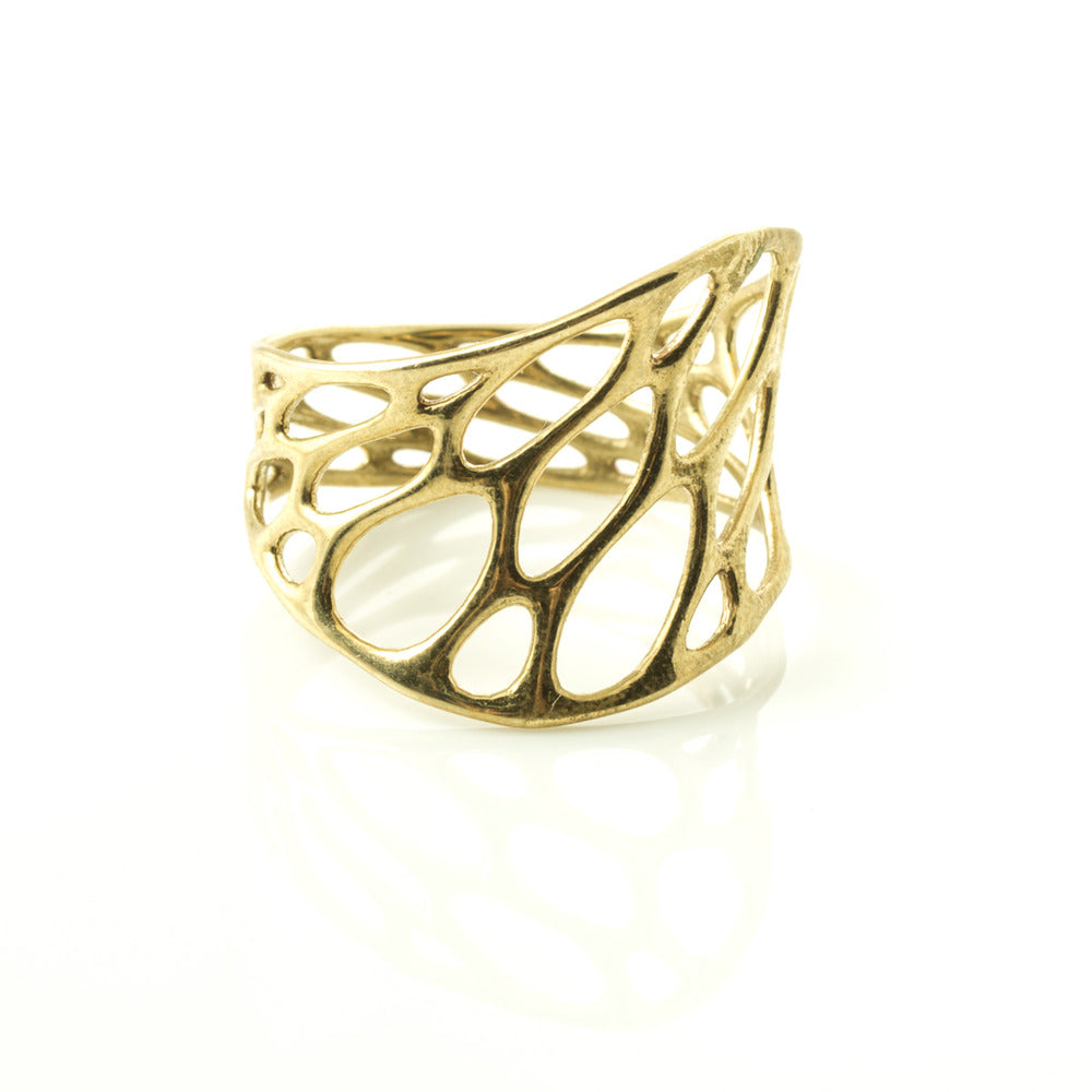 Brass 1-Layer Twist Ring