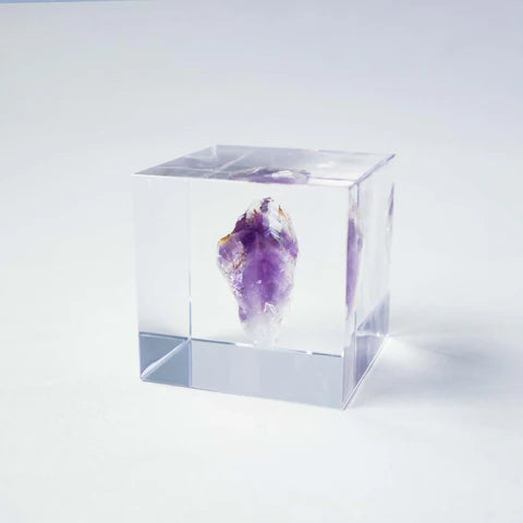 Amethyst Sola Cube