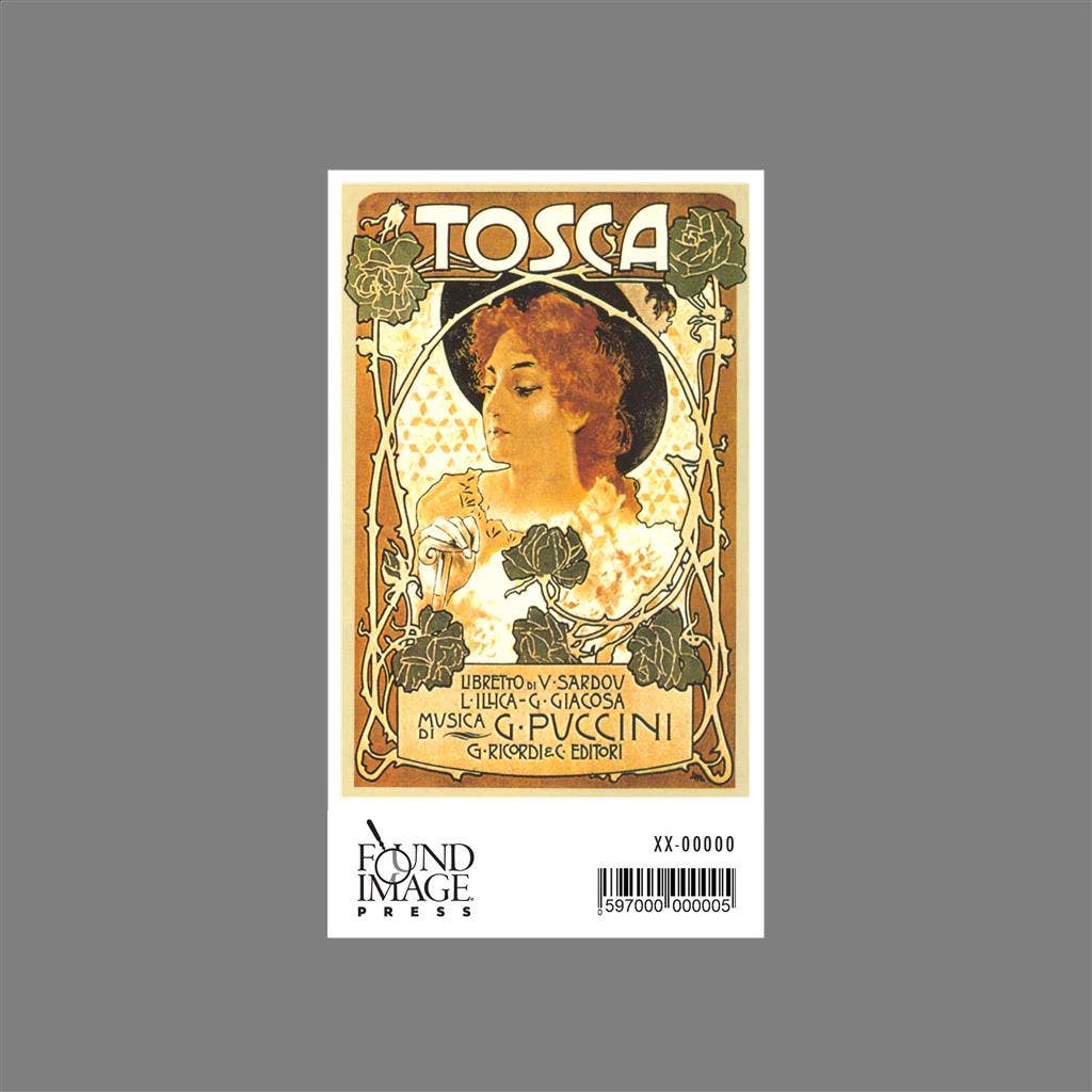 Art Nouveau Poster for Tosca Sticker