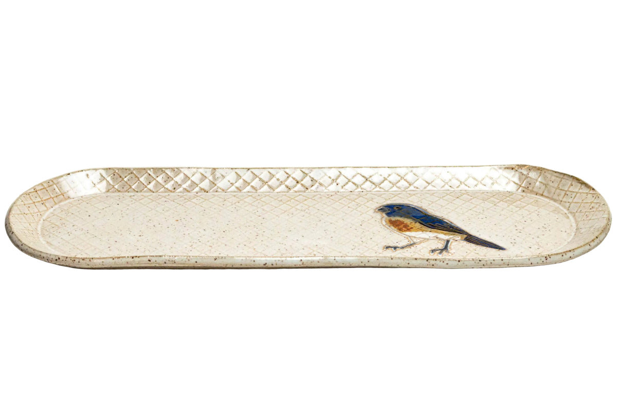 Bluebird Stoneware Platter