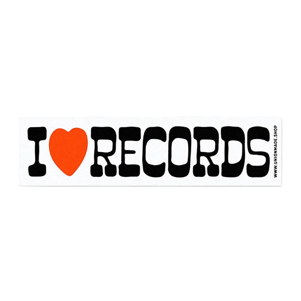 I Love Records Bumper Sticker