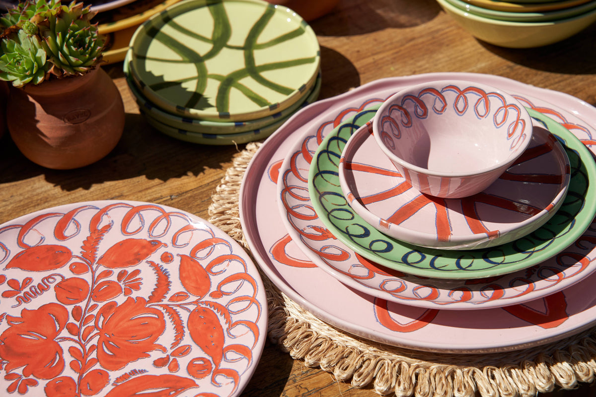 Amalfi Dinner Plate Pink - 10.6" Diameter