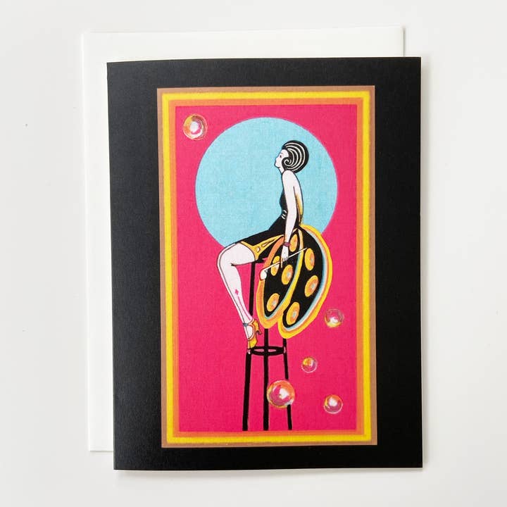 6 Art Deco Lady Vintage Style Card Set