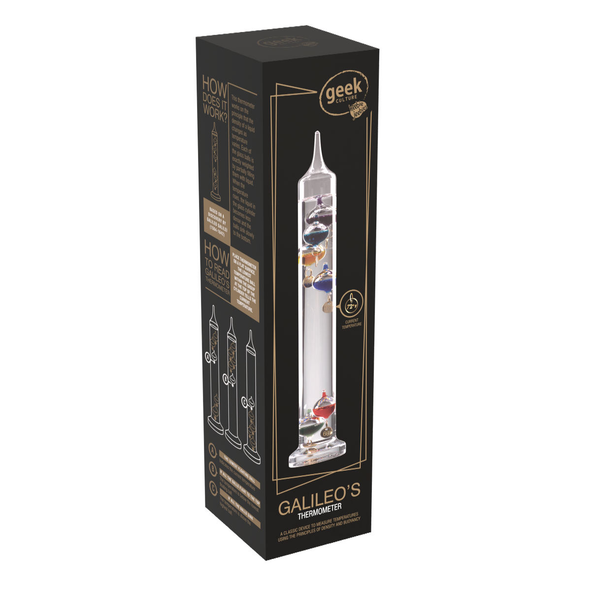 Galileo Thermometer 11" Classic Weather Tool