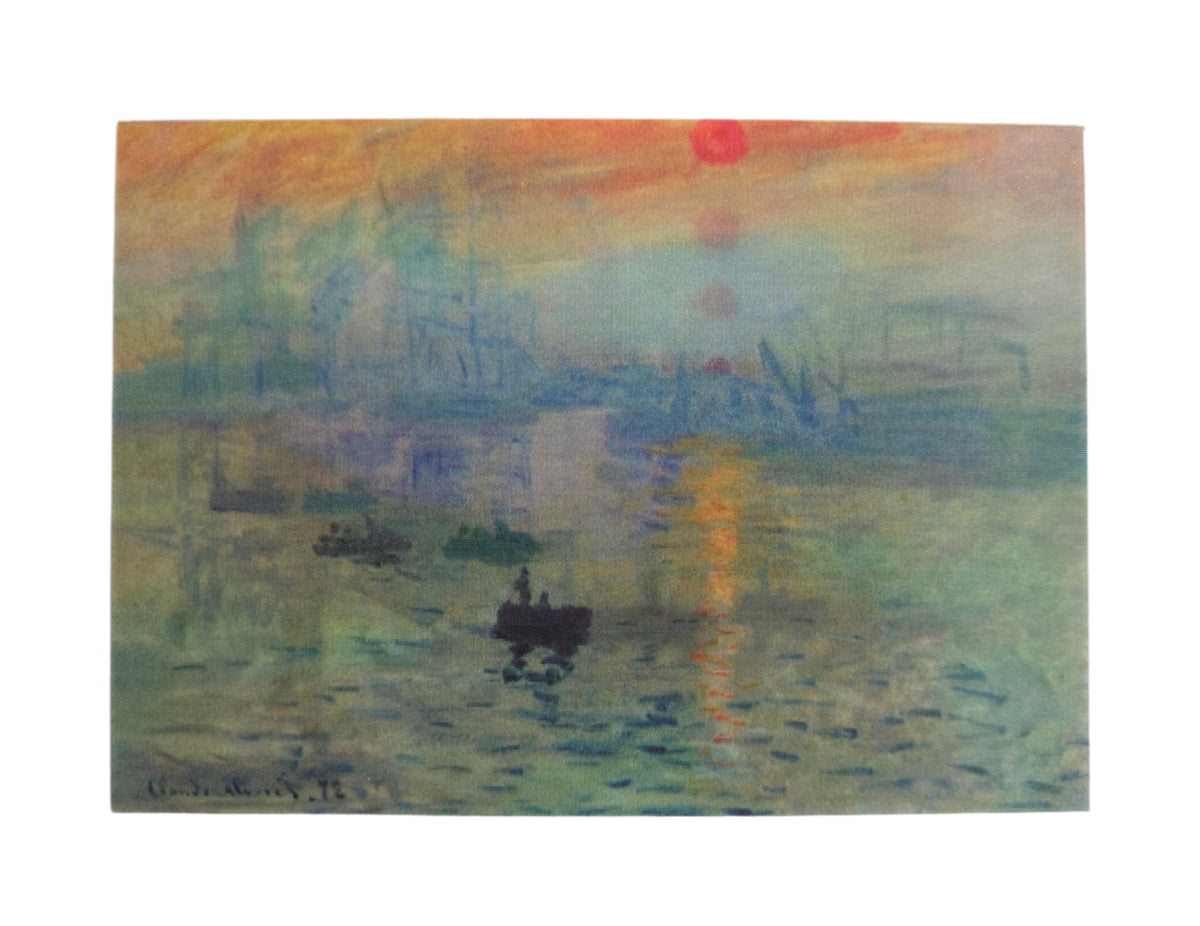 Claude Monet-Sunrise Lenticular Postcard