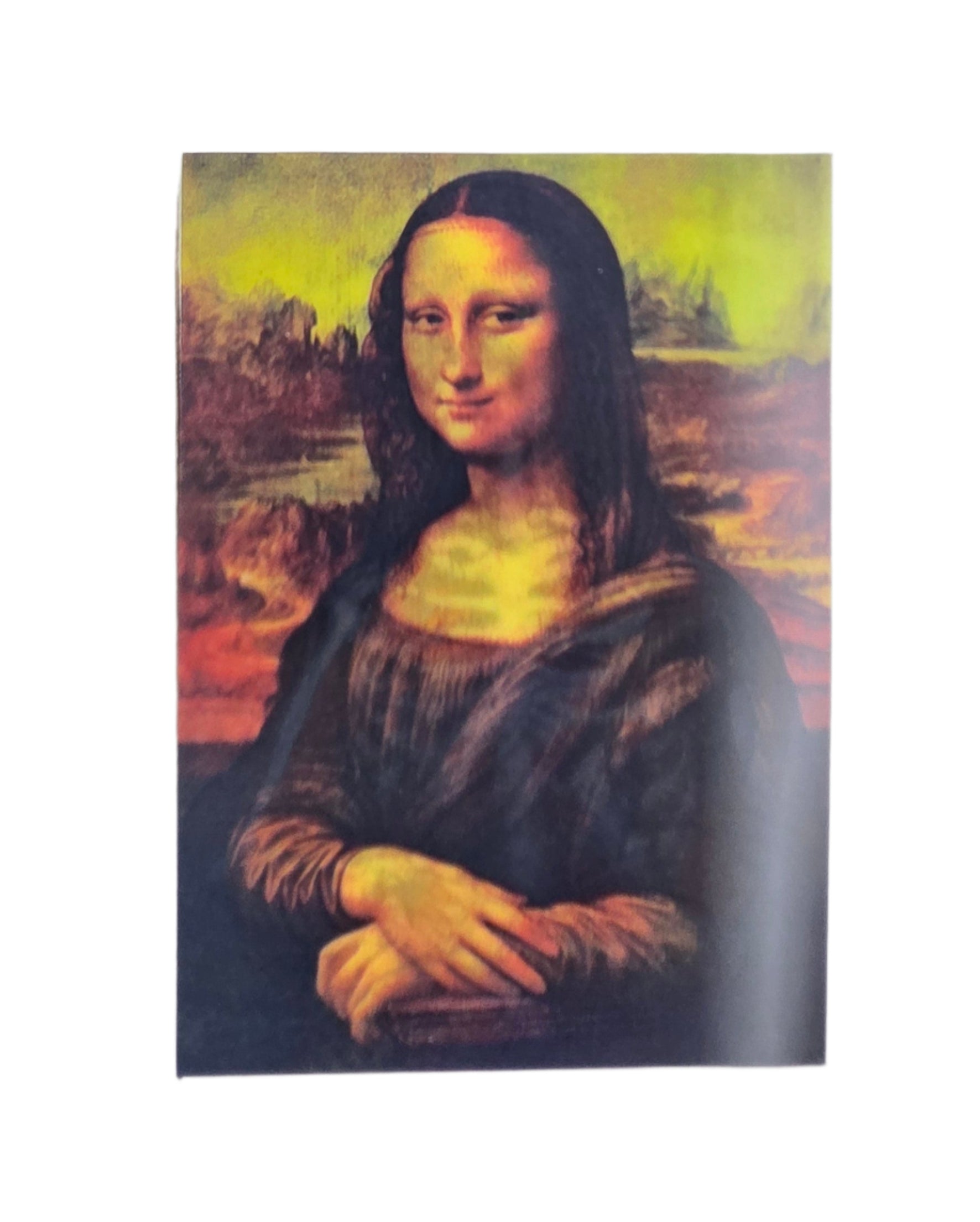 Famous painting of a woman smiling