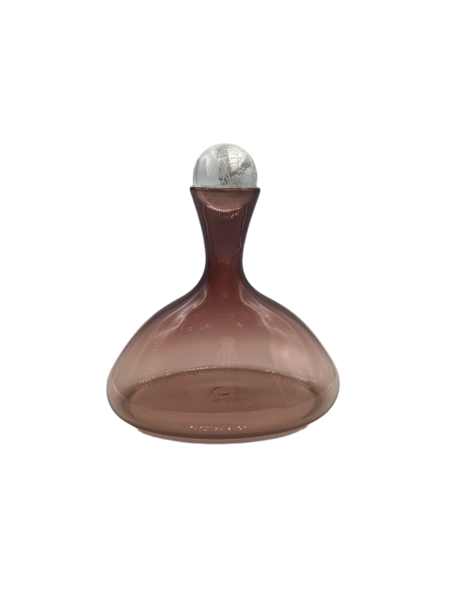 Brown glass decanter