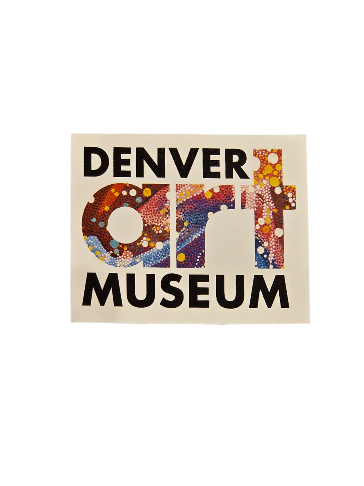 Forces of Energy K1 Kirkland Denver Art Museum Logo Sticker White