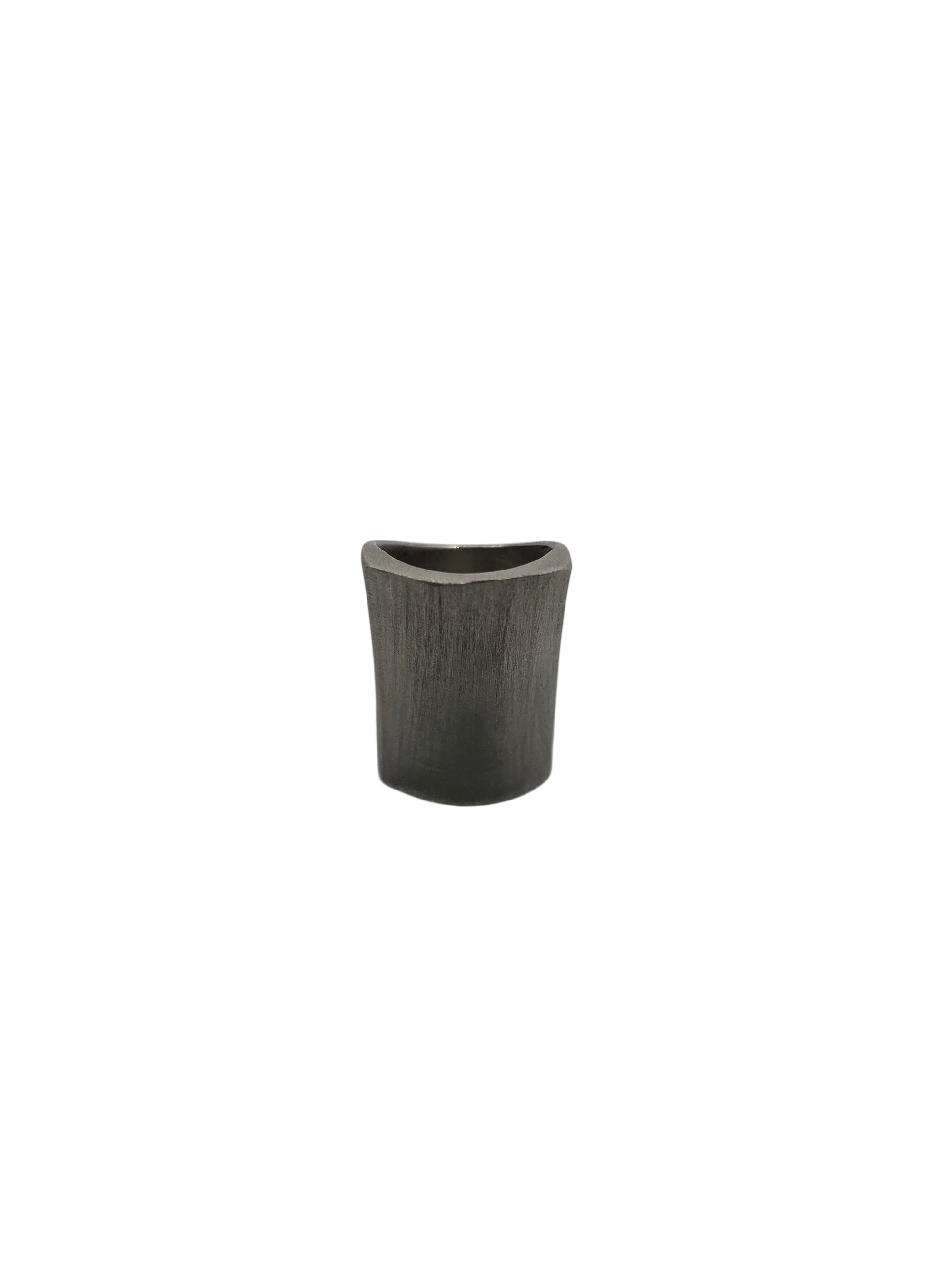 Silver rectangle ring