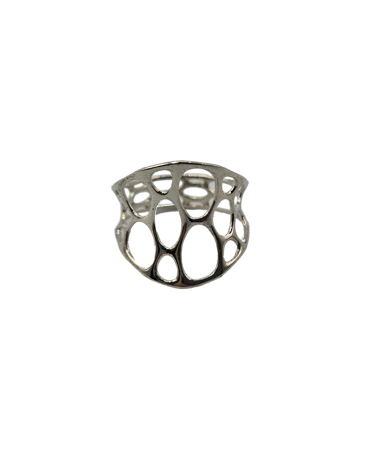 Silver 1-Layer Center Ring