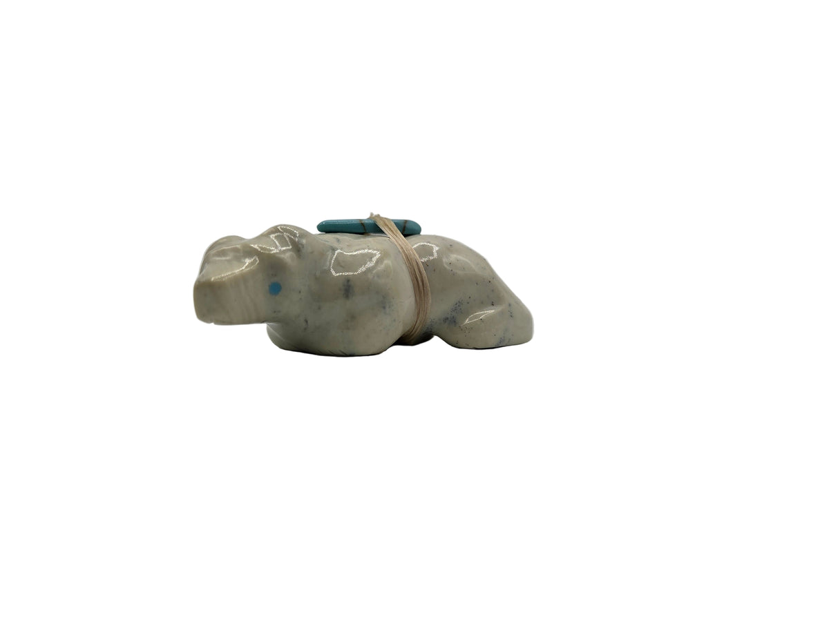 Fish Rock Serpentine Bear by Herbert Halate