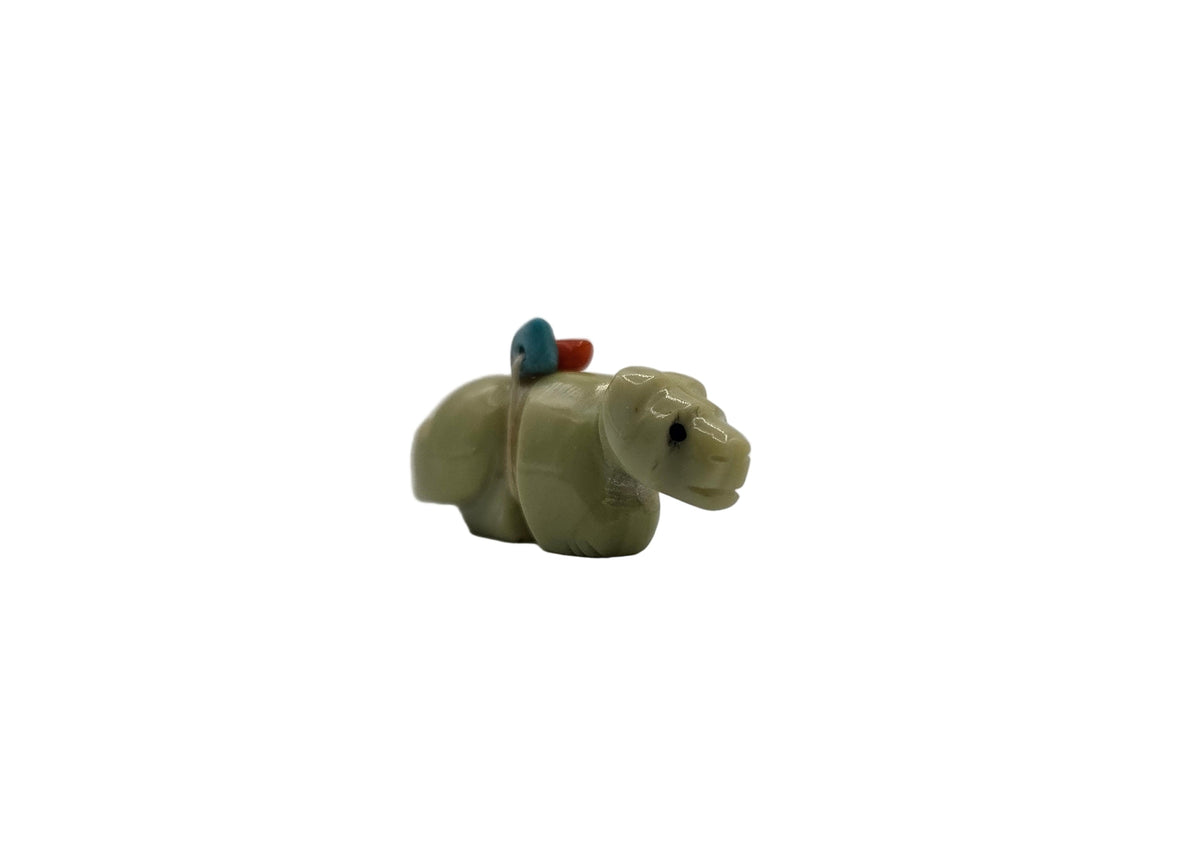 Green Serpentine Bear Fitz Kiyite