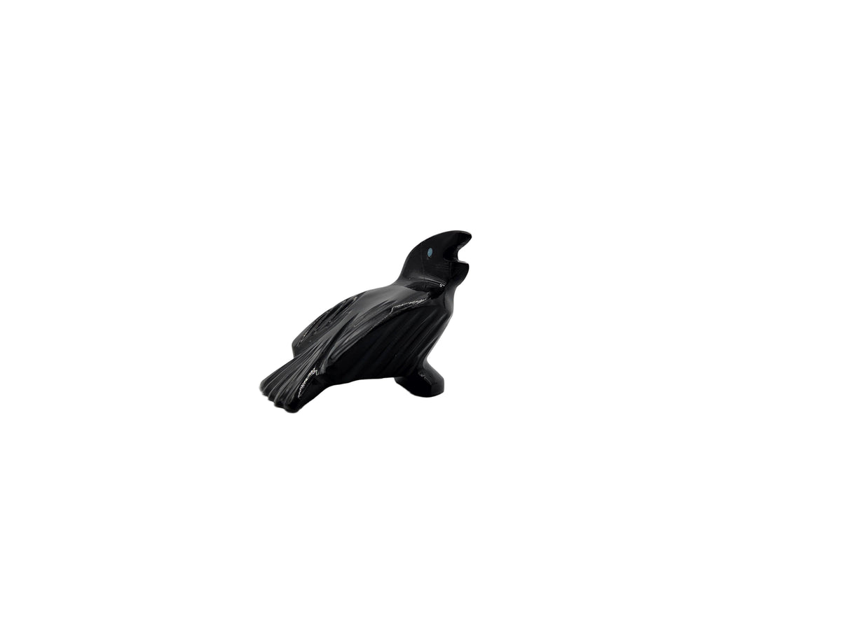 Black Marble Raven by Calvert Bowannie