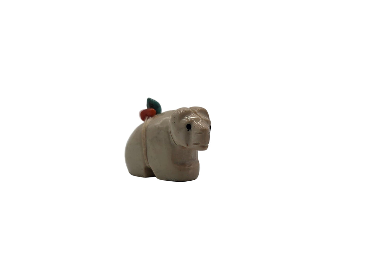 Fish Rock Serpentine Bear by Fitz Kiyite